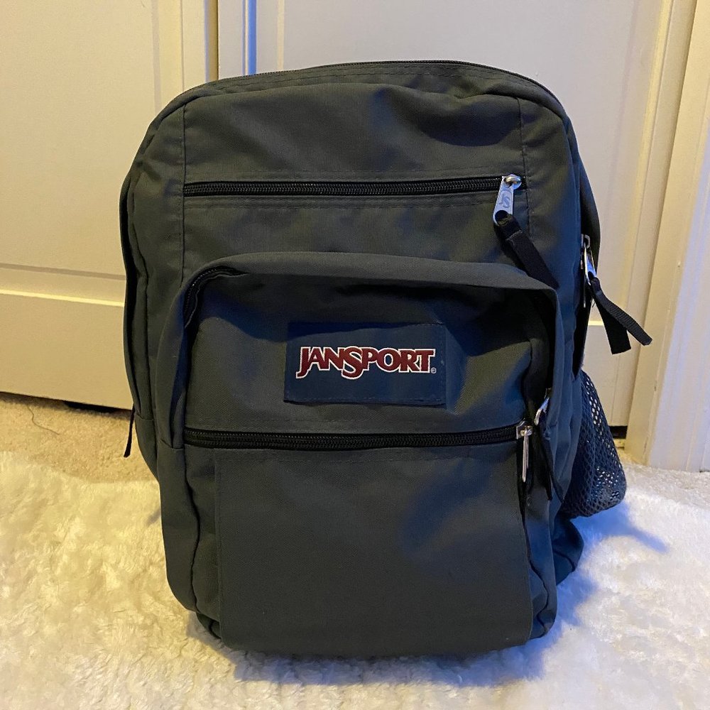 Jansport Big Student Backpack-- Dark Grey